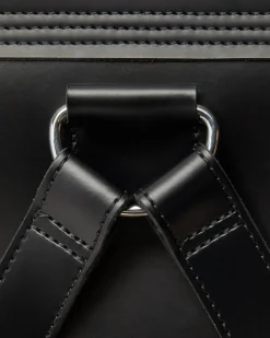 Sac à dos en cuir Kiev à compartiments in Noir