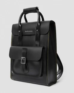 Sac à dos en cuirs Kiev et Smooth à compartiments in Noir