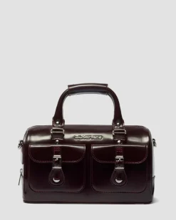 Sac en cuir Rub Off à anses supérieures vegan in Rouge Cherry Red