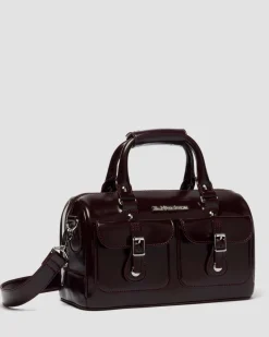 Sac en cuir Rub Off à anses supérieures vegan in Rouge Cherry Red