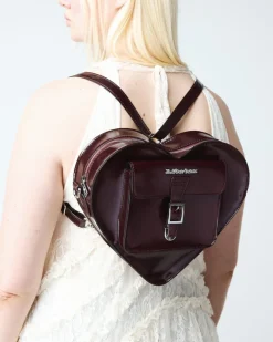 Sac en forme de cœur vegan in Rouge Cherry Red