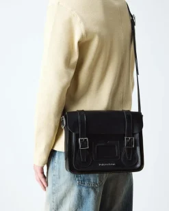 Sacoche Kiev en cuir Smooth 28 cm in Noir