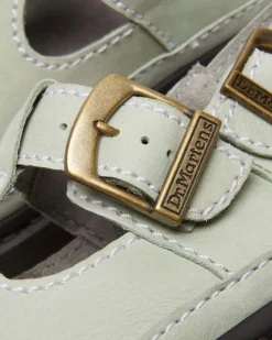 Sandales Dunnet Flower en cuir Buttersoft in Vert Sauge