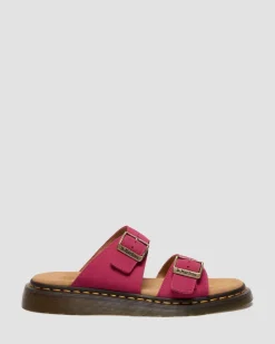 Sandales Josef en cuir Milled Nubuck in Rose