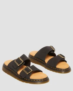 Sandales Josef en daim in Noir