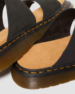 Sandales Josef en daim in Noir