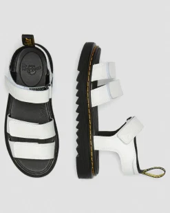 Sandales Klaire en cuir à brides Junior in Blanc