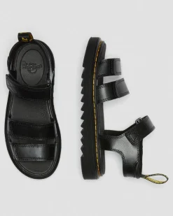 Sandales Klaire en cuir à brides Junior in Noir