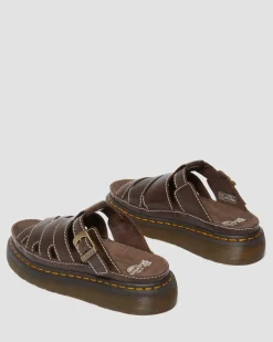Sandales Maxxy Slide en cuir AR Rogue in Marron