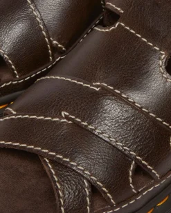 Sandales Maxxy Slide en cuir AR Rogue in Marron