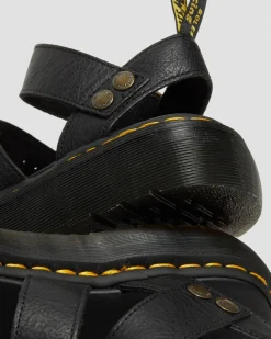 Sandales plateformes Gryphon en cuir in Noir