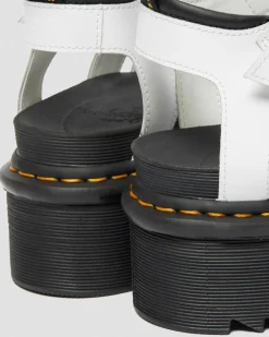 Sandales plateformes Quad Blaire en cuir Hydro in Blanc