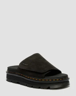 Sandales plateformes Zebzag en daim in Noir