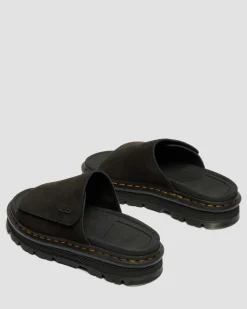 Sandales plateformes Zebzag en daim in Noir