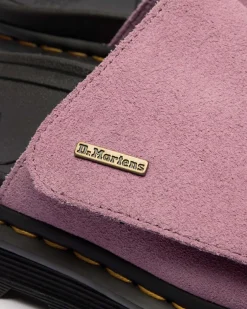 Sandales plateformes Zebzag en daim in Rose Poudré