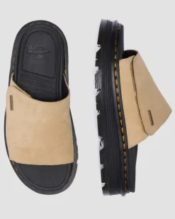 Sandales plateformes Zebzag en daim in Tan