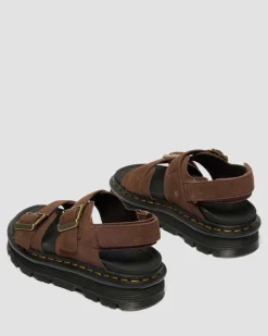 Sandales plateformes Zebzag en nubuck in Marron Sépia