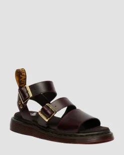 Sandales spartiates Gryphon en cuir Atlas in Charro