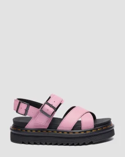 Sandales Voss II en cuir Athena à brides in Rose Poudré