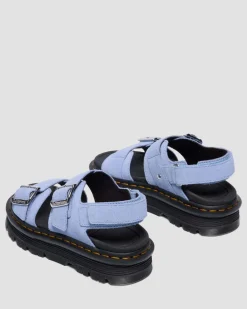 Sandales Zebzag en daim in Bleu Bleuet