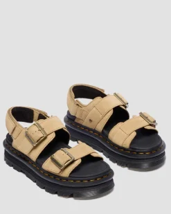 Sandales Zebzag en daim in Tan