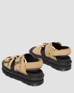 Sandales Zebzag en daim in Tan