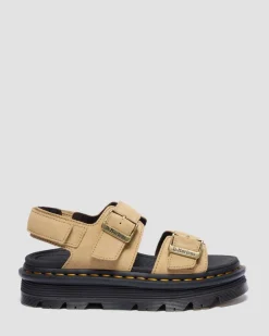 Sandales Zebzag en daim in Tan
