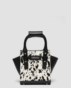 Tout petit sac en cuir Hair On dalmatien in Crème & Noir