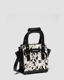 Tout petit sac en cuir Hair On dalmatien in Crème & Noir