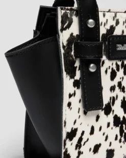 Tout petit sac en cuir Hair On dalmatien in Crème & Noir